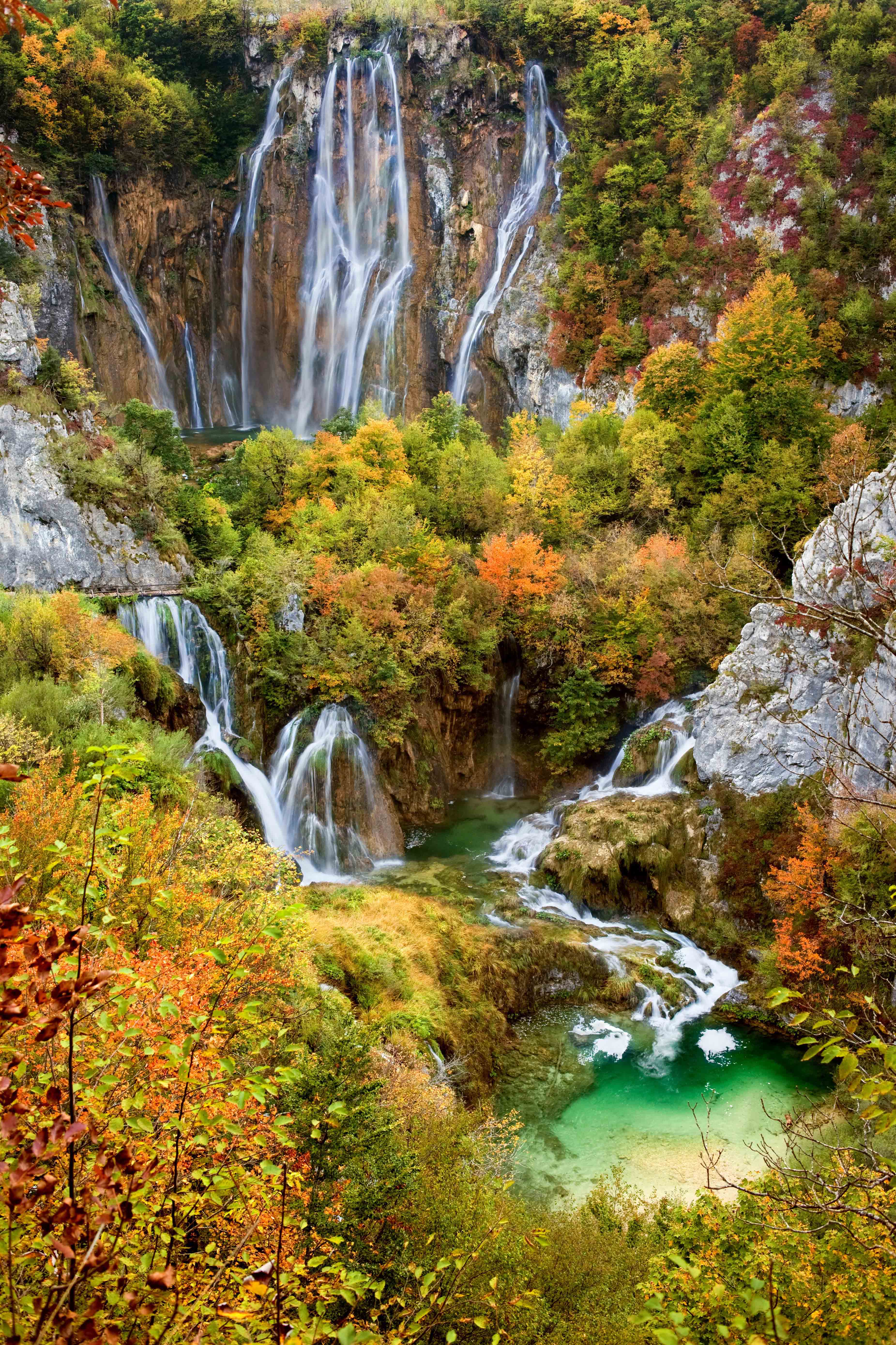 Plitvice Lakes National Park on autumn
