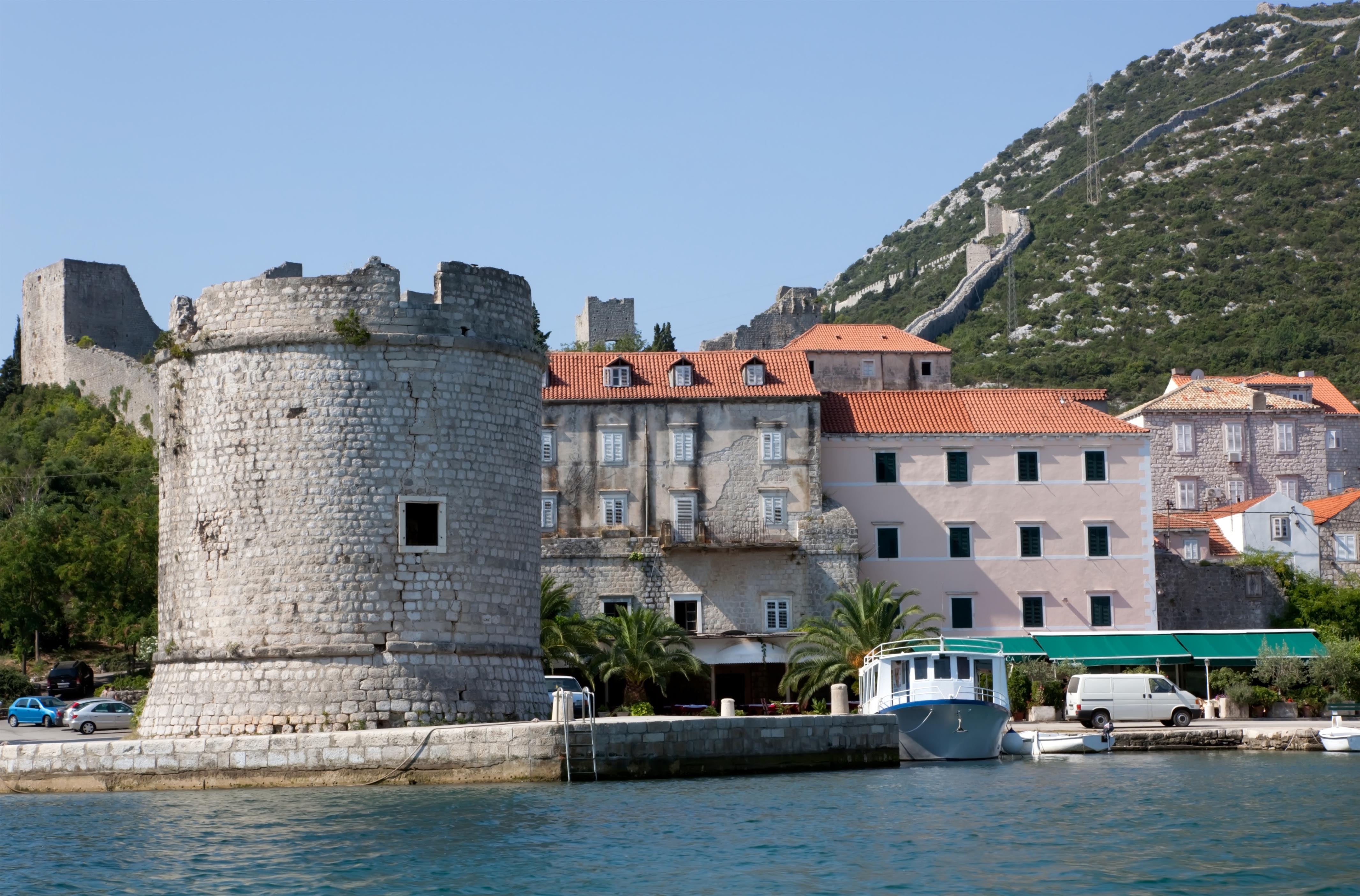 The city of Ston has the second largest wall in the world