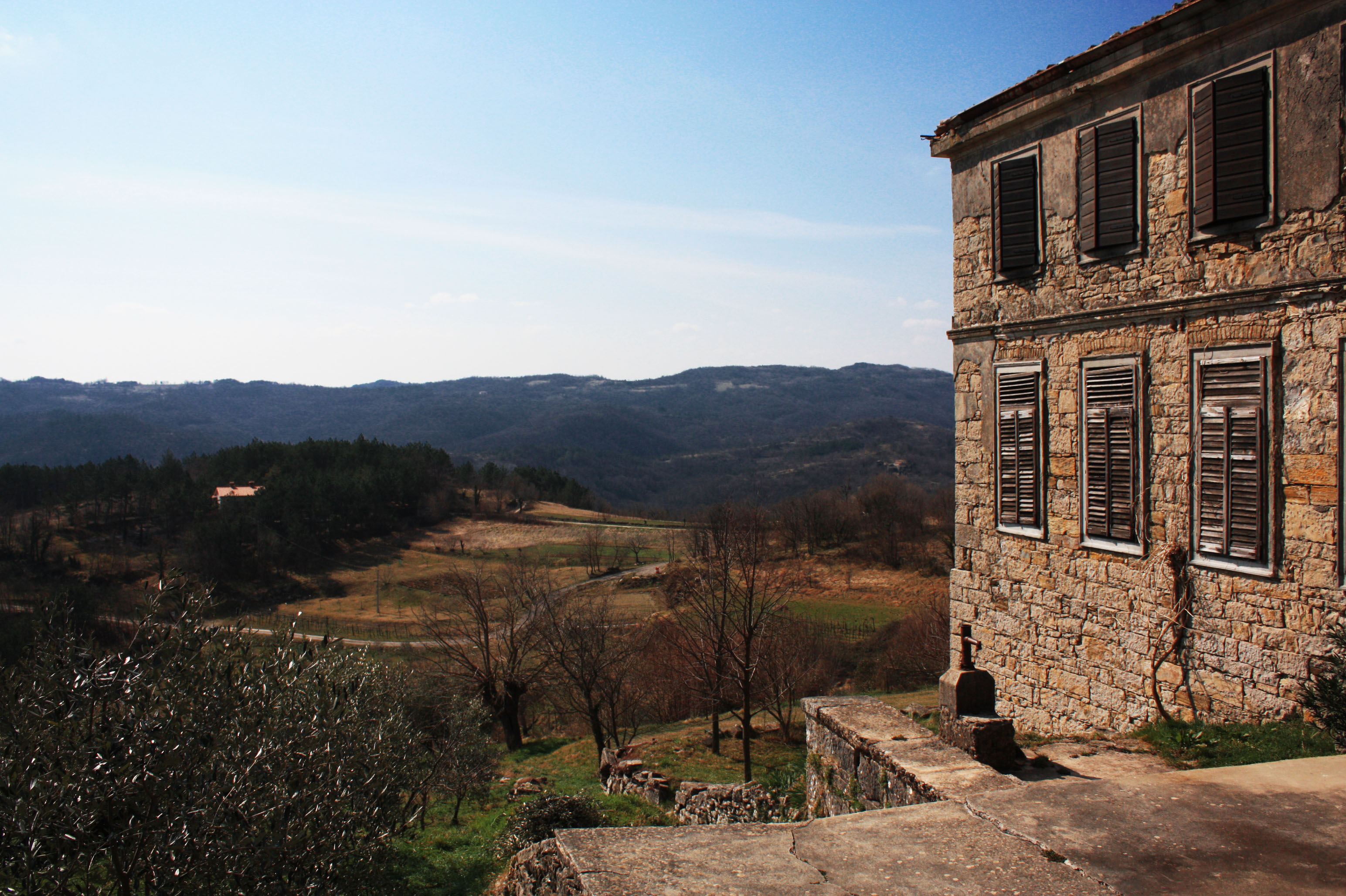 View from the town of Hum in Croatia