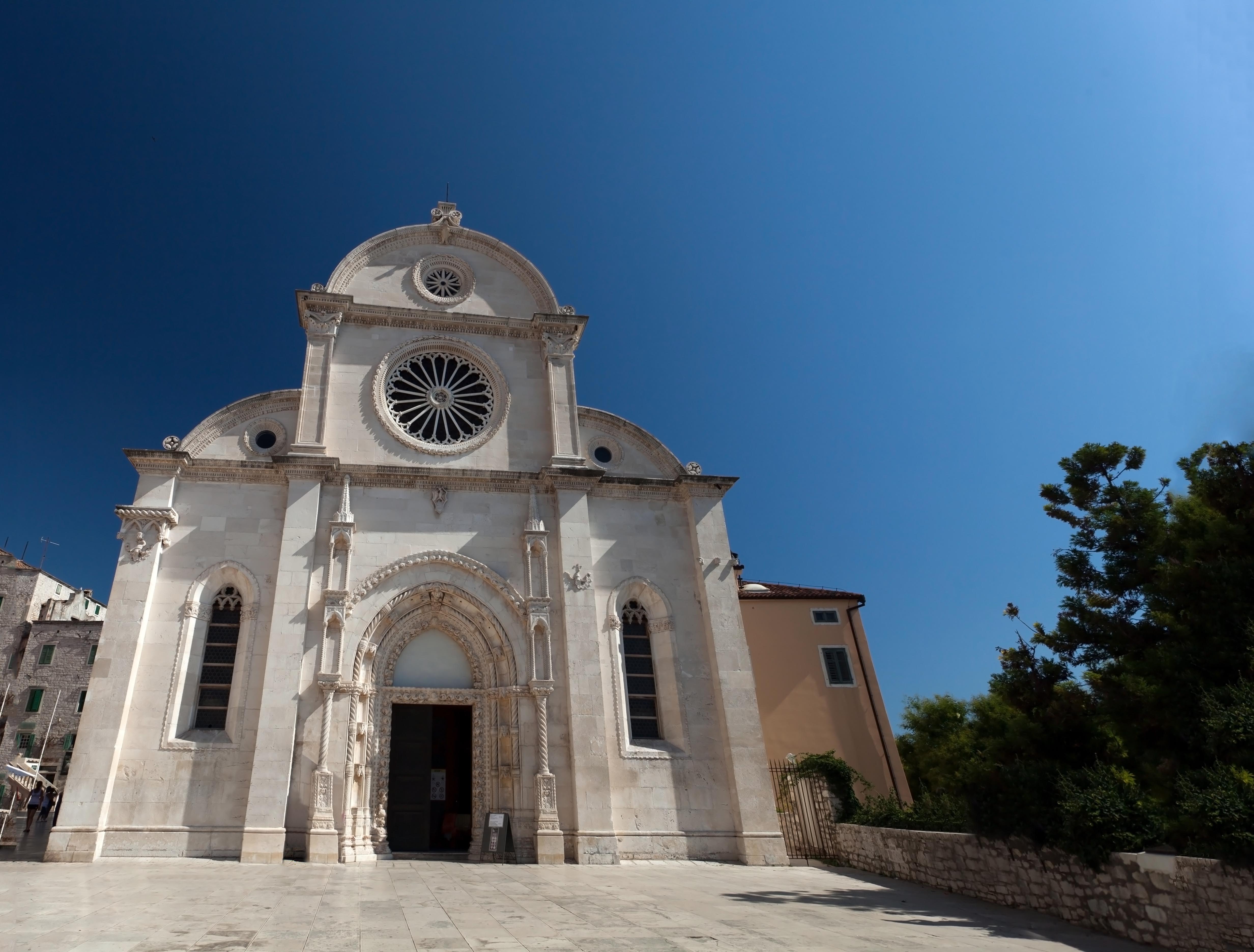 Entrance of St. Jacob's Cathedral, in Sibenik