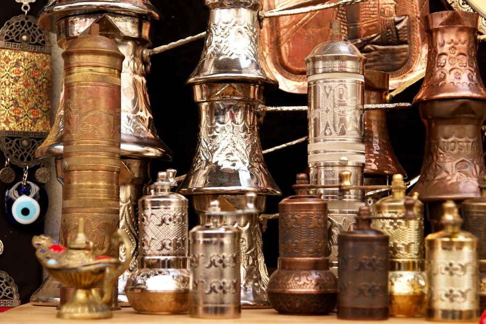 Turkish-style coffee pot, in Bosnia Herzegovina