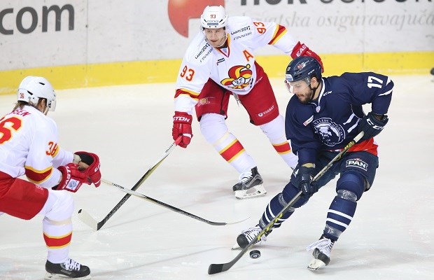 The hockey team Medveščak Zagreb