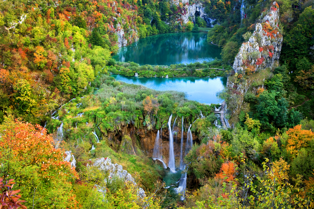 The Plitvice Lakes National Park