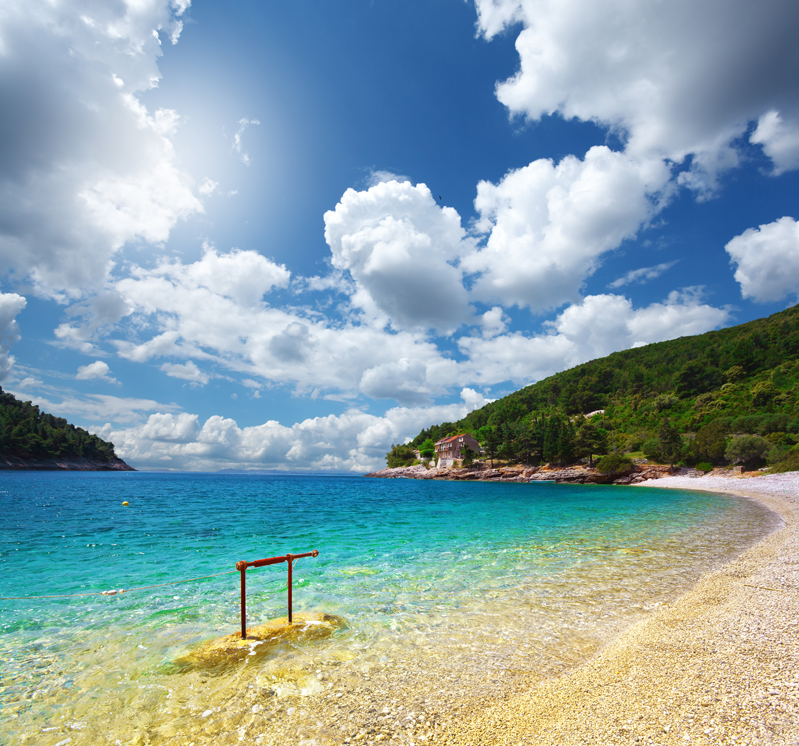 Adriatic sea in Croatia